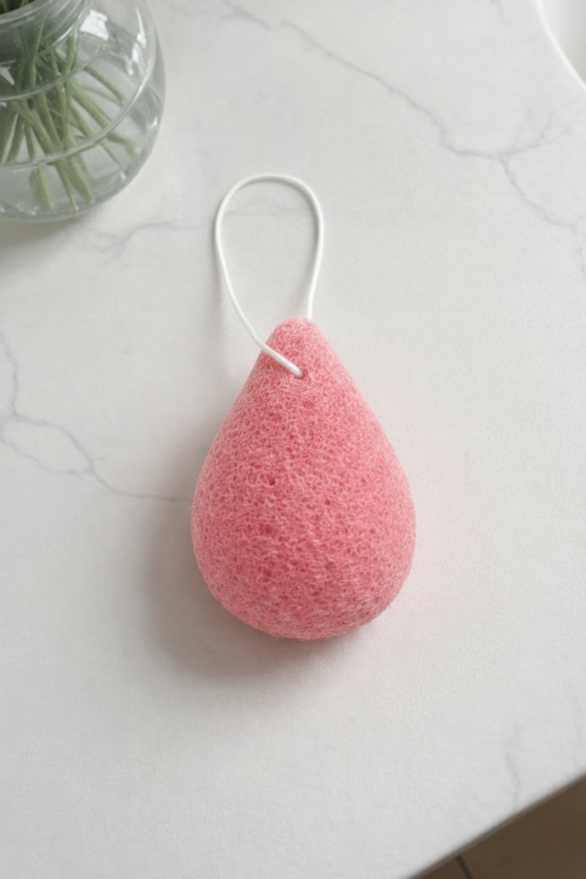 Selenys™ Konjac-Schwamm mit rosa Tonerde