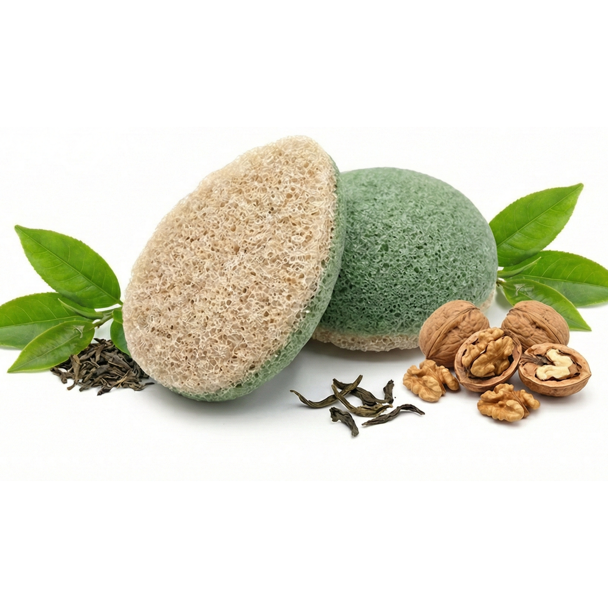 Selenys™ Konjac-Schwamm mit Grüntee