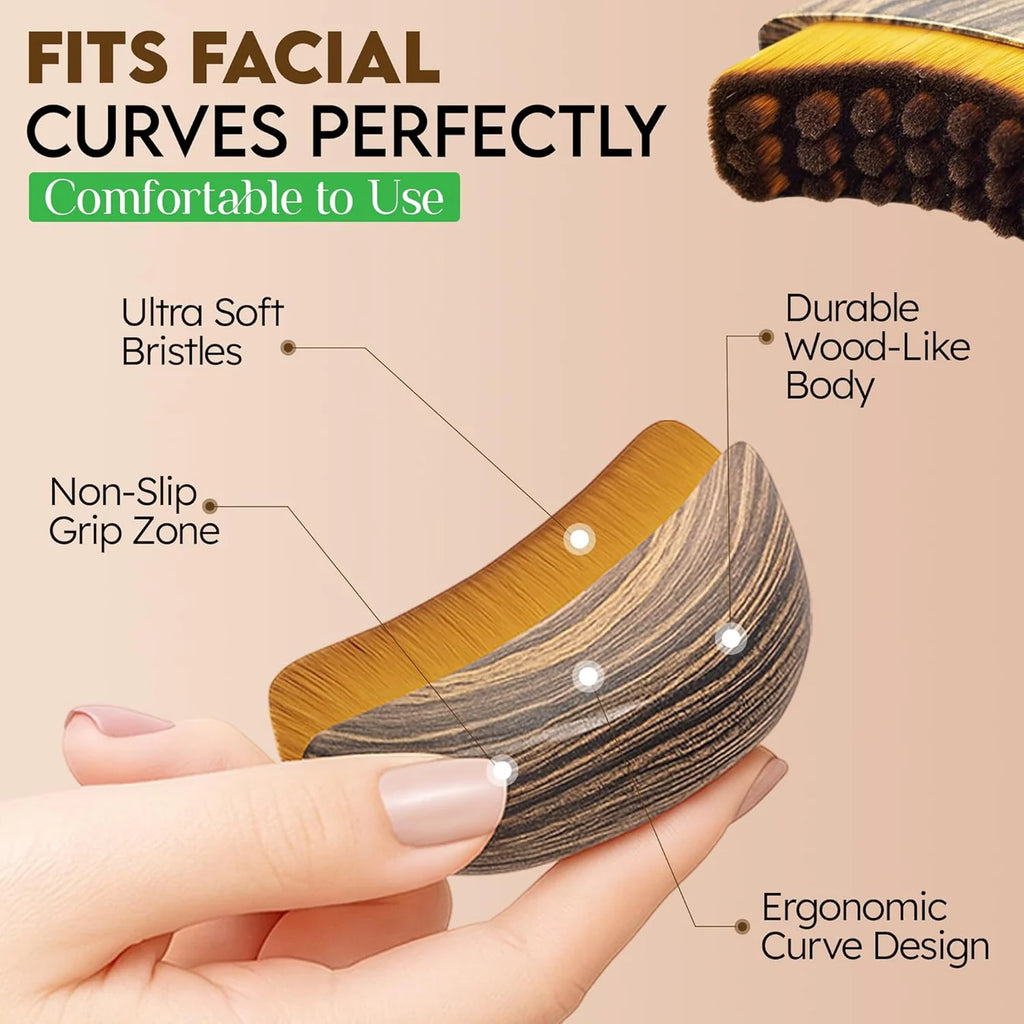 Brosse contour lymphatique pour le visage